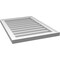 Ekena Millwork Vertical Surface Mount PVC Gable Vnt: Non-Functional, w/2"W x 1-1/2"H, Brickmould Frame, 20"W x 28"H GVPVE20X2802SN - alternate 3